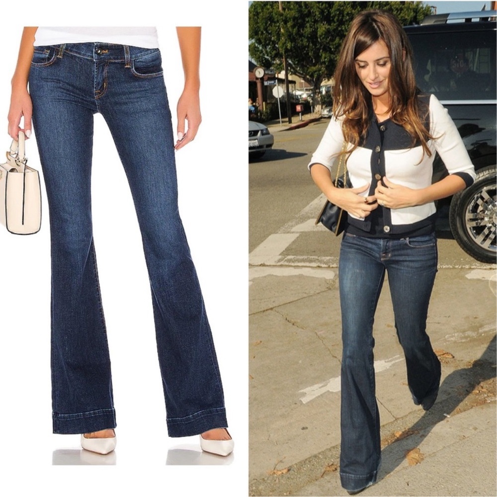 J Brand Love Story Flare in Equalize Low Rise Jeans‎ Celebrity Favorite Size 30